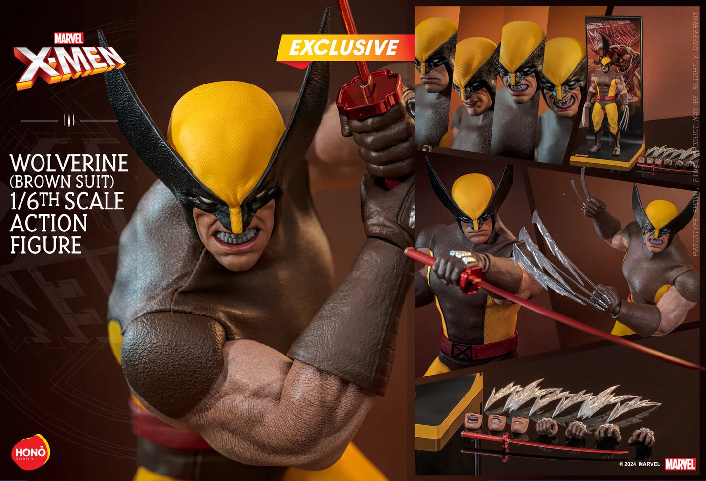X-Men - Wolverine (Brown Suit) 1/6 Marvel Comics
