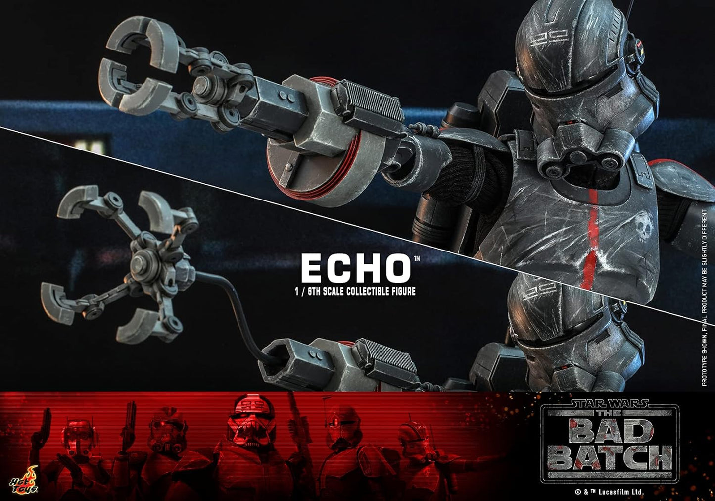 Echo 1/6 The Bad Batch Hot Toys TMS042 Star Wars