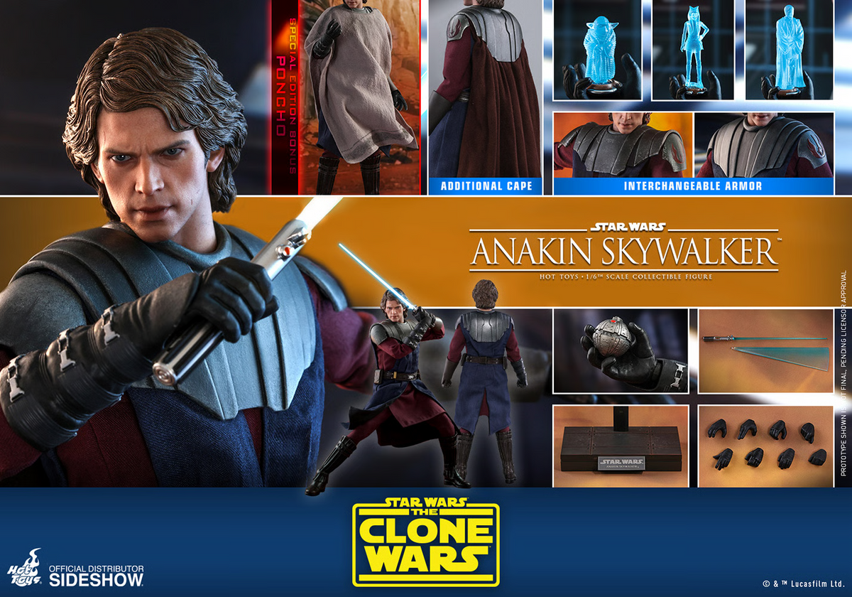 Anakin Skywalker Special Edition 1/6 Star Wars The Clone Wars Figura