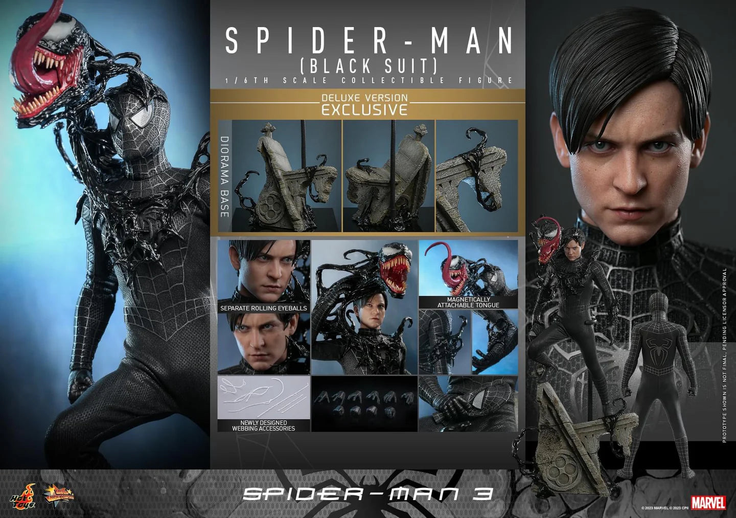 Spider-Man 3 (black suit) Deluxe version 1/6