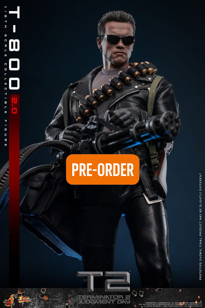 🔴PRE-ORDER T-800 Battle 2.0 1/6 Terminator 2 Figura Movie Masterpiece