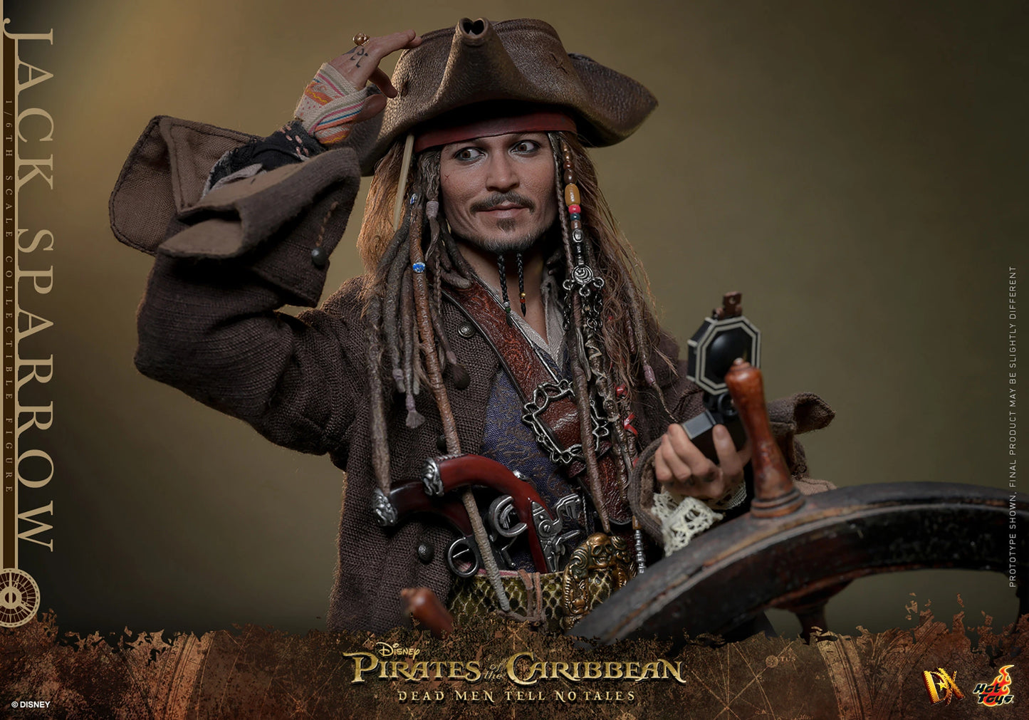 Jack Sparrow 1/6 Piratas del Caribe: La Venganza de Salazar