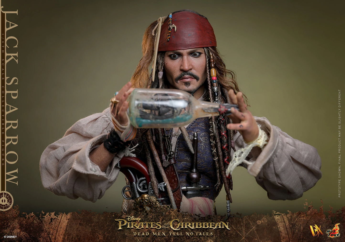 Jack Sparrow 1/6 Piratas del Caribe: La Venganza de Salazar