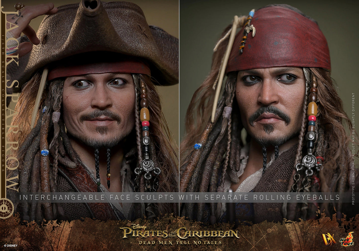 Jack Sparrow 1/6 Piratas del Caribe: La Venganza de Salazar