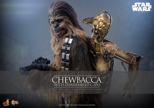 Chewbacca con C-3PO desmontado 1/6 Hot Toys