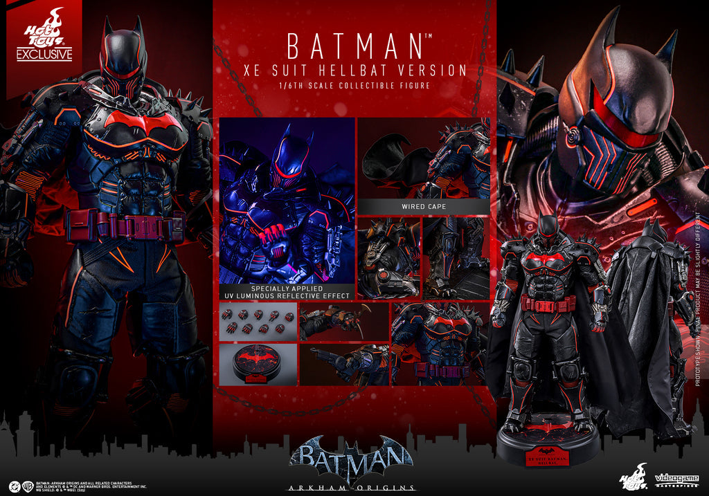Batman: Arkham Origins 1/6 versión Hellbat con traje XE
