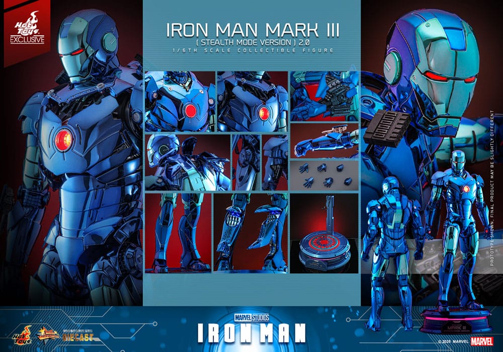 Iron Man Mark III Stealth Mode Ver. 2.0 1/6 Hot Toys