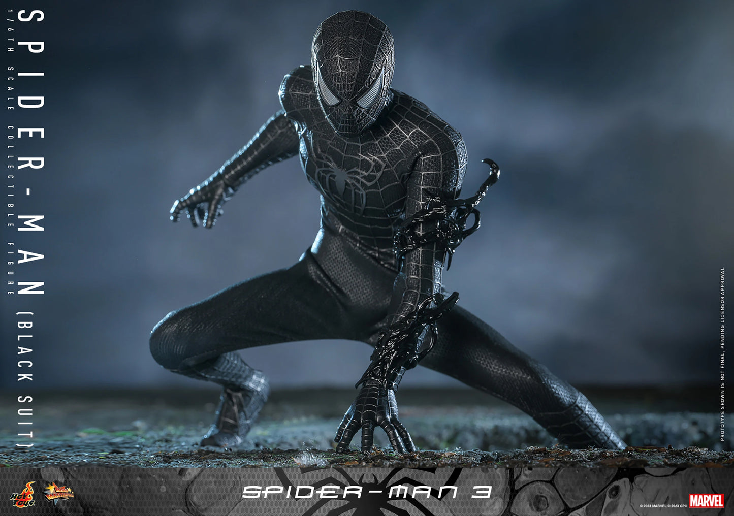 Spider-Man (Black Suit) 1/6 Movie Masterpiece Series - Spider-Man 3