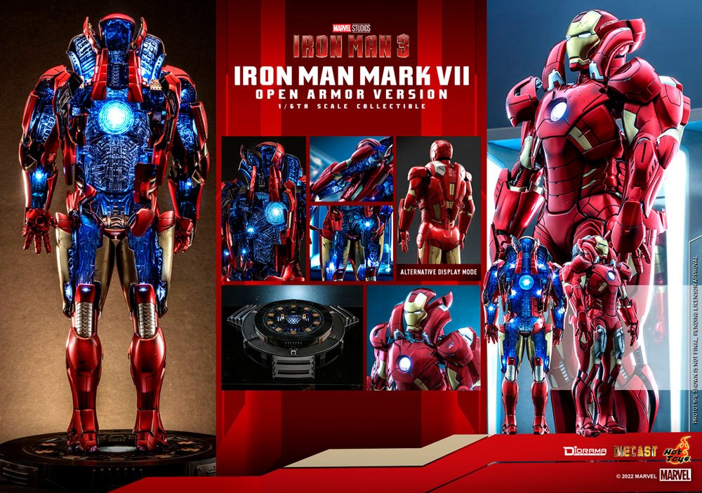 Iron Man Mark VII (Open Armor Version) 1/6 Iron Man 3 Diorama