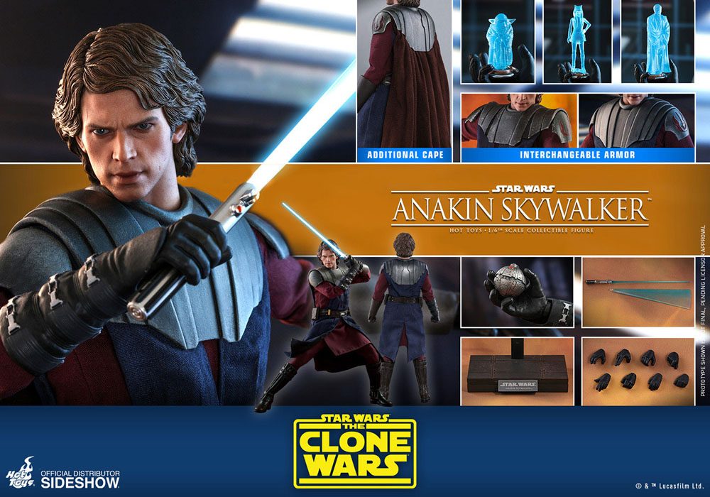 Anakin Skywalker 1/6 Star Wars The Clone Wars Figura