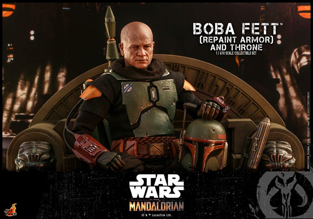 Boba Fett 1/6 Boba Fett Repaint Armor and Throne Special Edition 30 cm Star Wars: The Mandalorian Figura