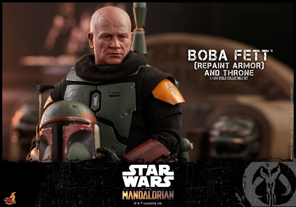 Boba Fett 1/6 Boba Fett Repaint Armor and Throne Special Edition 30 cm Star Wars: The Mandalorian Figura