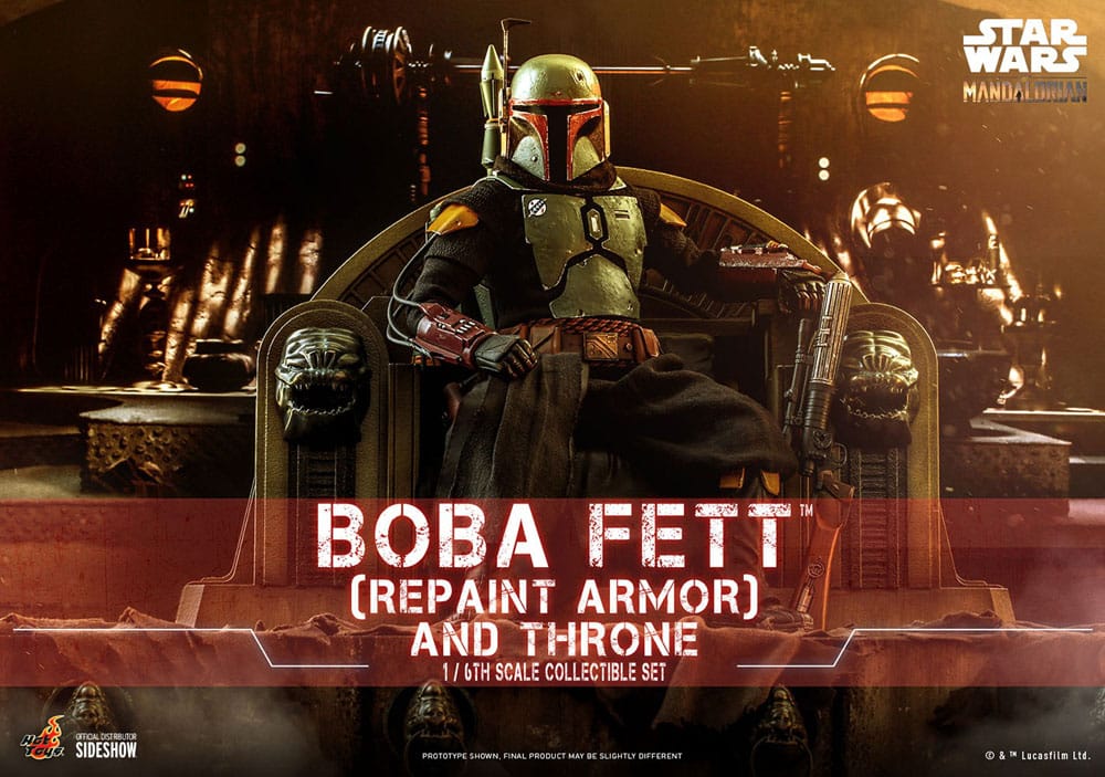 Boba Fett 1/6 Boba Fett Repaint Armor and Throne Special Edition 30 cm Star Wars: The Mandalorian Figura