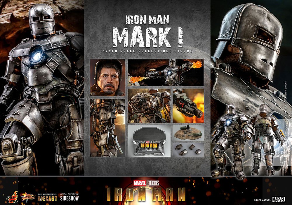 Iron Man Mark I 1/6 Iron Man Figura Movie Masterpiece