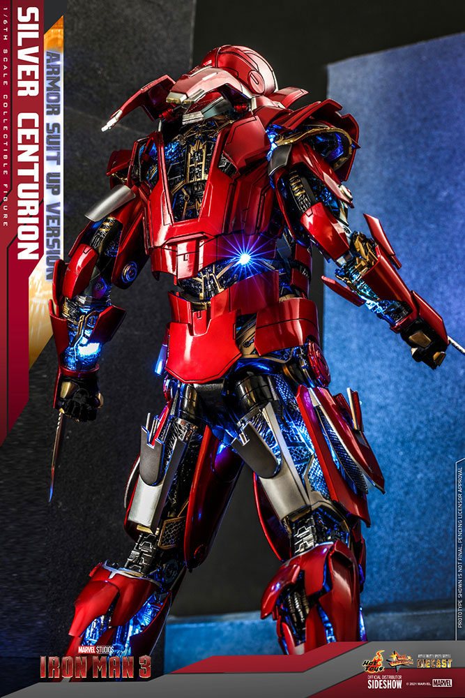 Silver Centurion (Armor Suit Up Version) 1/6 Iron Man 3 Figura Movie Masterpiece