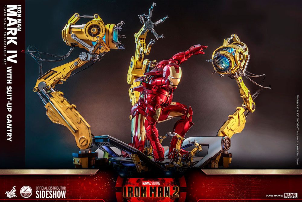 Iron Man Mark IV with Suit-Up Gantry 49 cm 1/4 Iron Man 2 Figura
