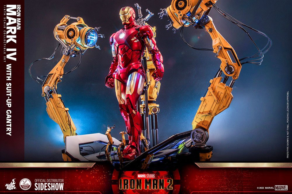 Iron Man Mark IV with Suit-Up Gantry 49 cm 1/4 Iron Man 2 Figura