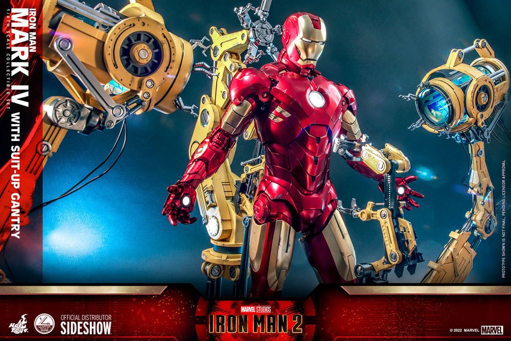 Iron Man Mark IV with Suit-Up Gantry 49 cm 1/4 Iron Man 2 Figura