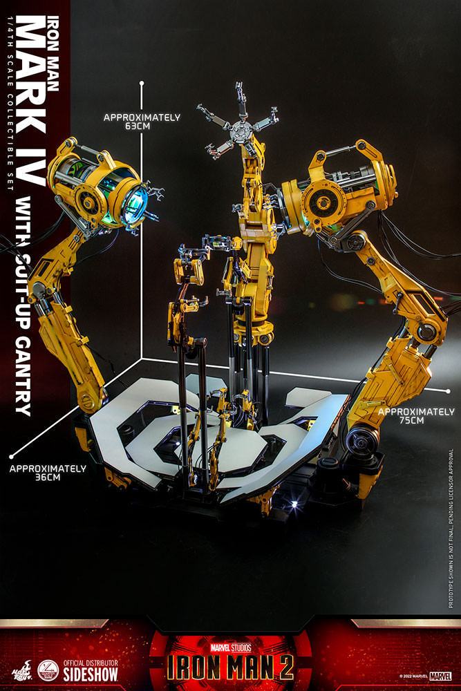 Iron Man Mark IV with Suit-Up Gantry 49 cm 1/4 Iron Man 2 Figura