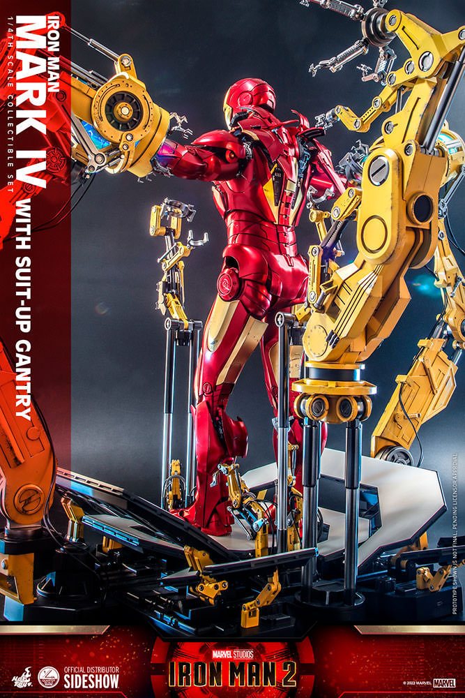 Iron Man Mark IV with Suit-Up Gantry 49 cm 1/4 Iron Man 2 Figura