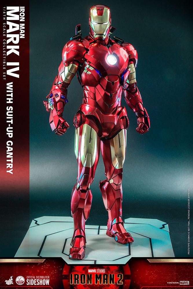 Iron Man Mark IV with Suit-Up Gantry 49 cm 1/4 Iron Man 2 Figura