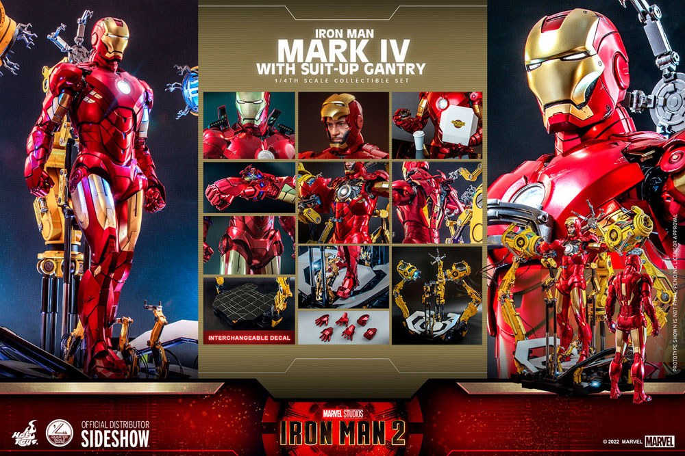 Iron Man Mark IV with Suit-Up Gantry 49 cm 1/4 Iron Man 2 Figura