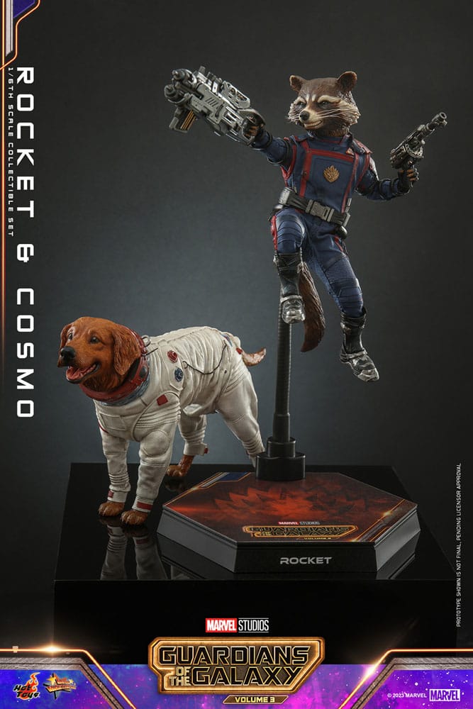 🔴PRE-ORDER Rocket & Cosmo 1/6 Guardianes de la Galaxia vol. 3 Figuras Movie Masterpiece