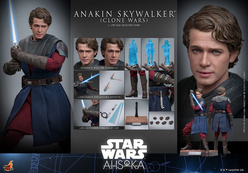 🔴PRE-ORDER Anakin Skywalker 1/6 Star Wars:: The Clone Wars Figura