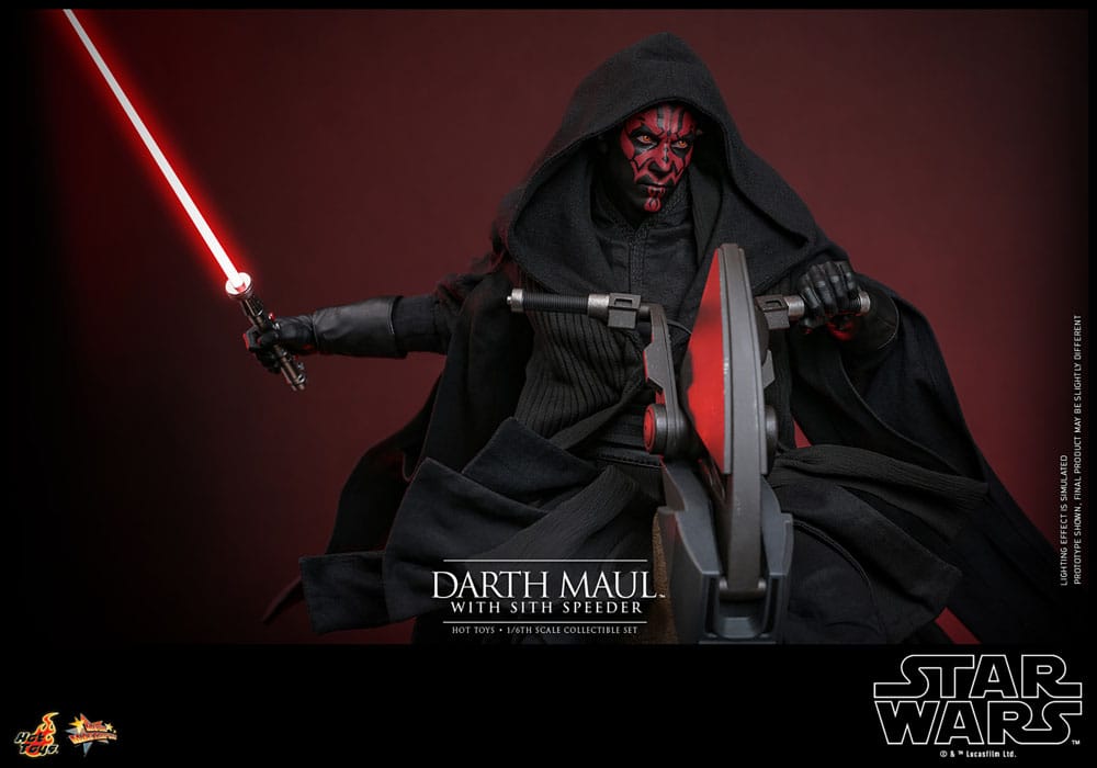 🔴PRE-ORDER Darth Maul with Sith Speeder 1/6 Star Wars Episode I Figura Movie Masterpiece