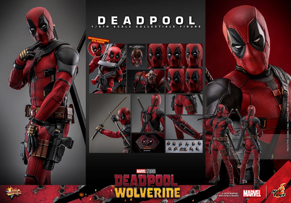 🔴PRE-ORDER Deadpool 1/6 Deadpool & Wolverine Movie Masterpiece Figura