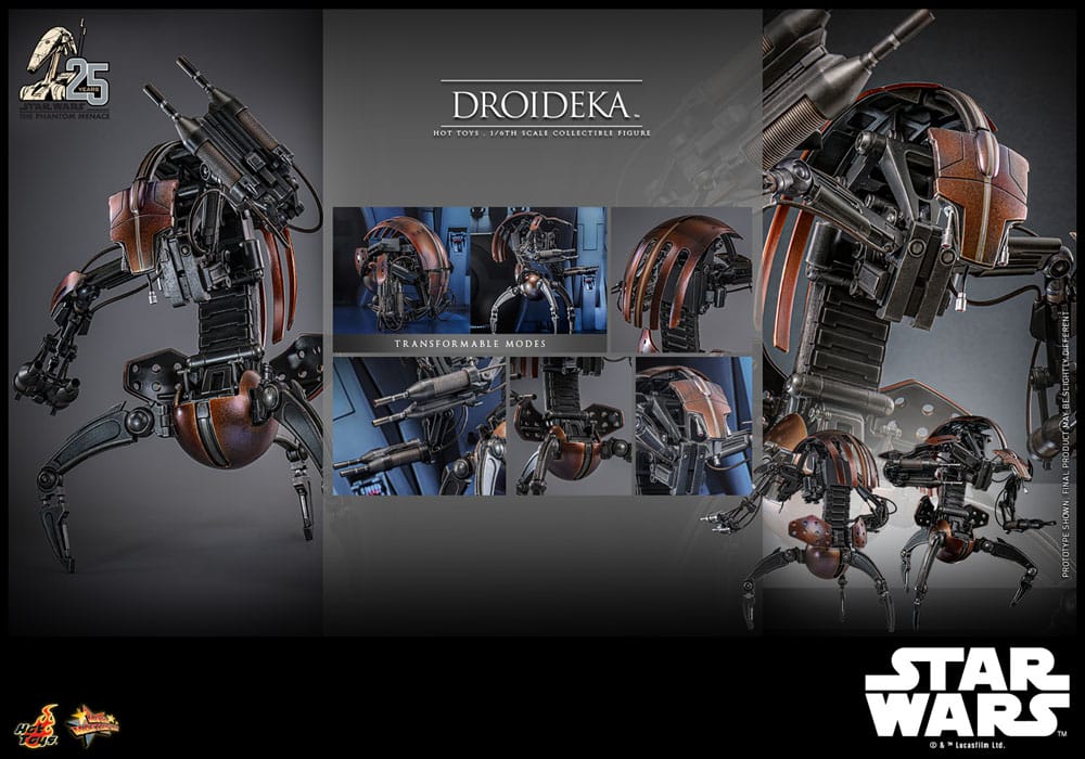 🔴PRE-ORDER Droideka 1/6 Star Wars Episode I Figura Movie Masterpiece