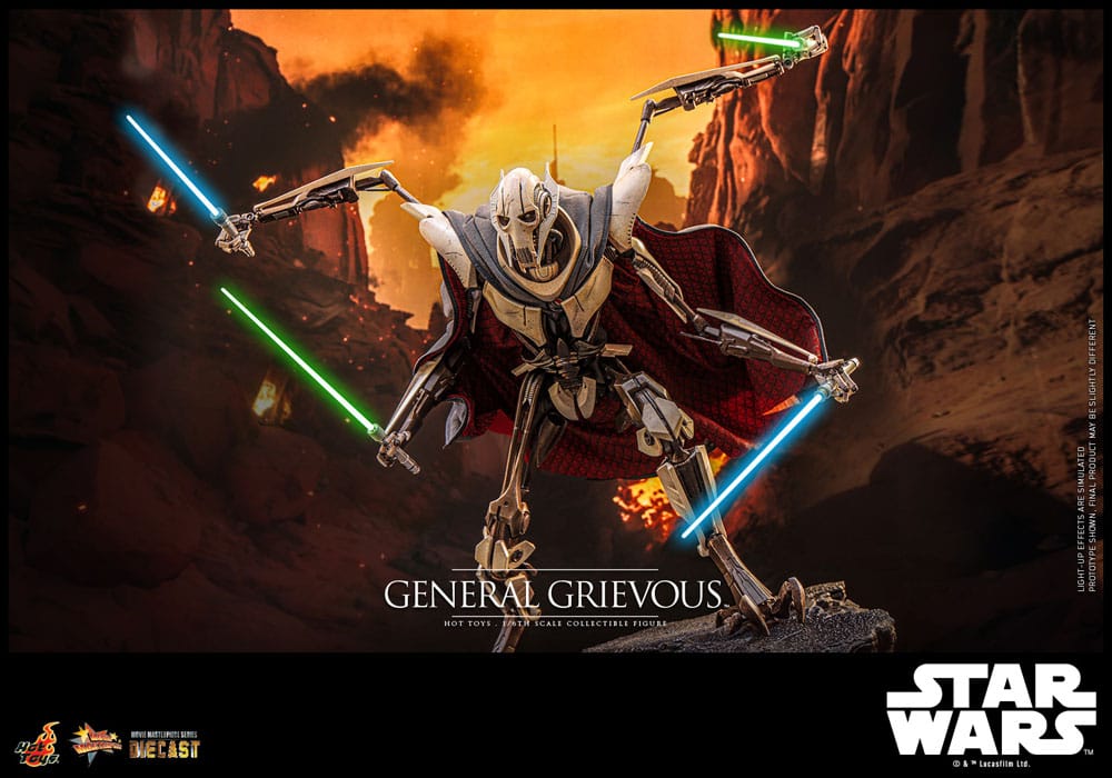 🔴PRE-ORDER General Grievous 1/6 Star Wars Figura Movie Masterpiece Diecast