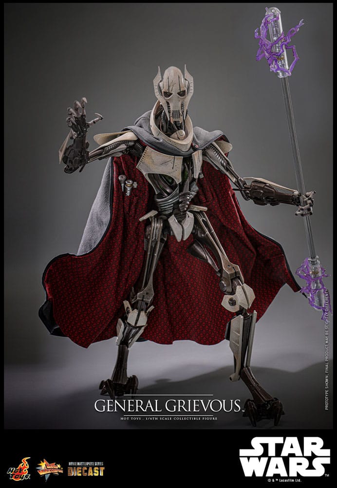 🔴PRE-ORDER General Grievous 1/6 Star Wars Figura Movie Masterpiece Diecast