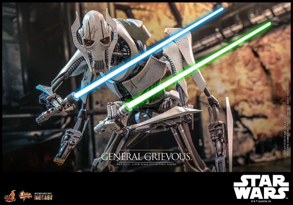 🔴PRE-ORDER General Grievous 1/6 Star Wars Figura Movie Masterpiece Diecast