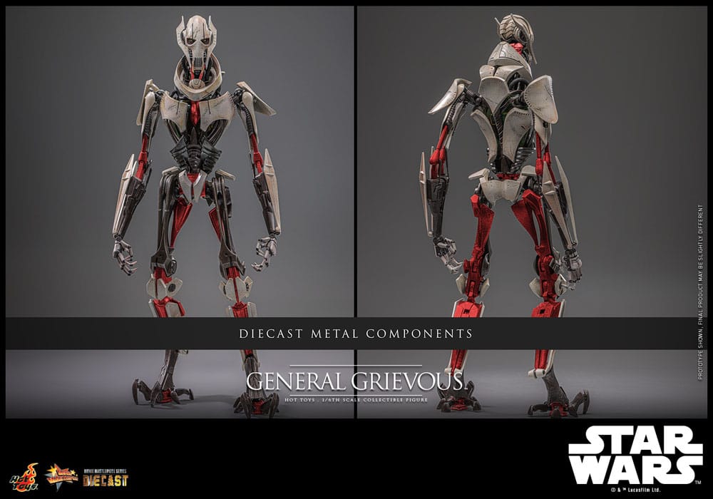 🔴PRE-ORDER General Grievous 1/6 Star Wars Figura Movie Masterpiece Diecast