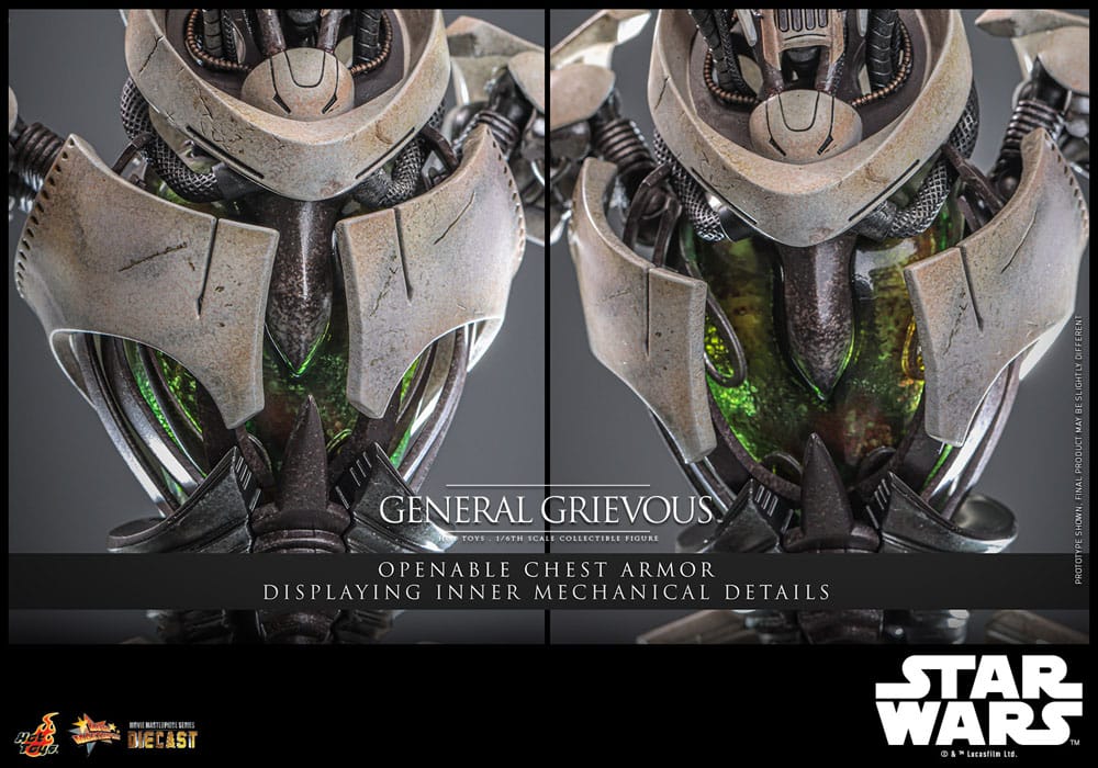 🔴PRE-ORDER General Grievous 1/6 Star Wars Figura Movie Masterpiece Diecast