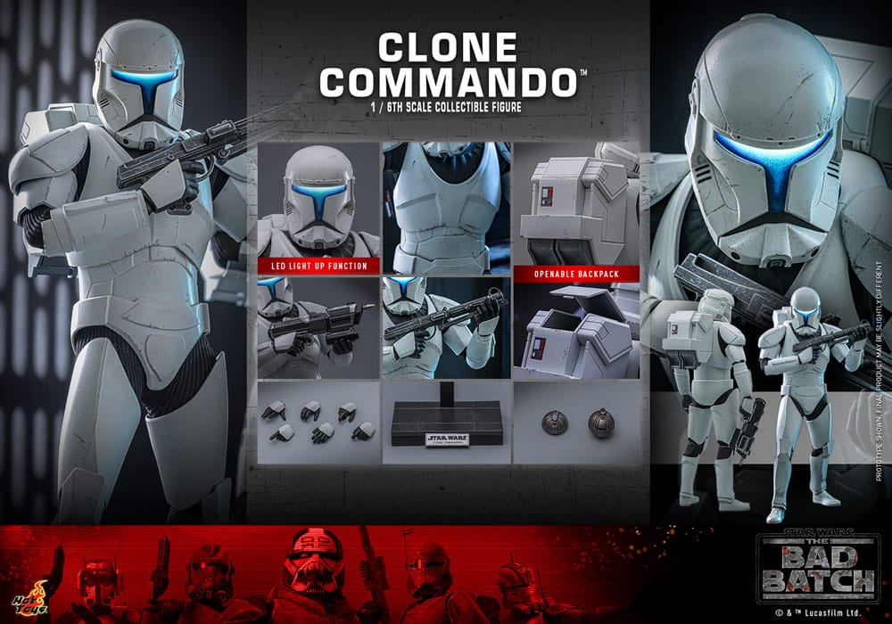 🔴PRE-ORDER Clone Commando 1/6 Star Wars: The Bad Batch Figura