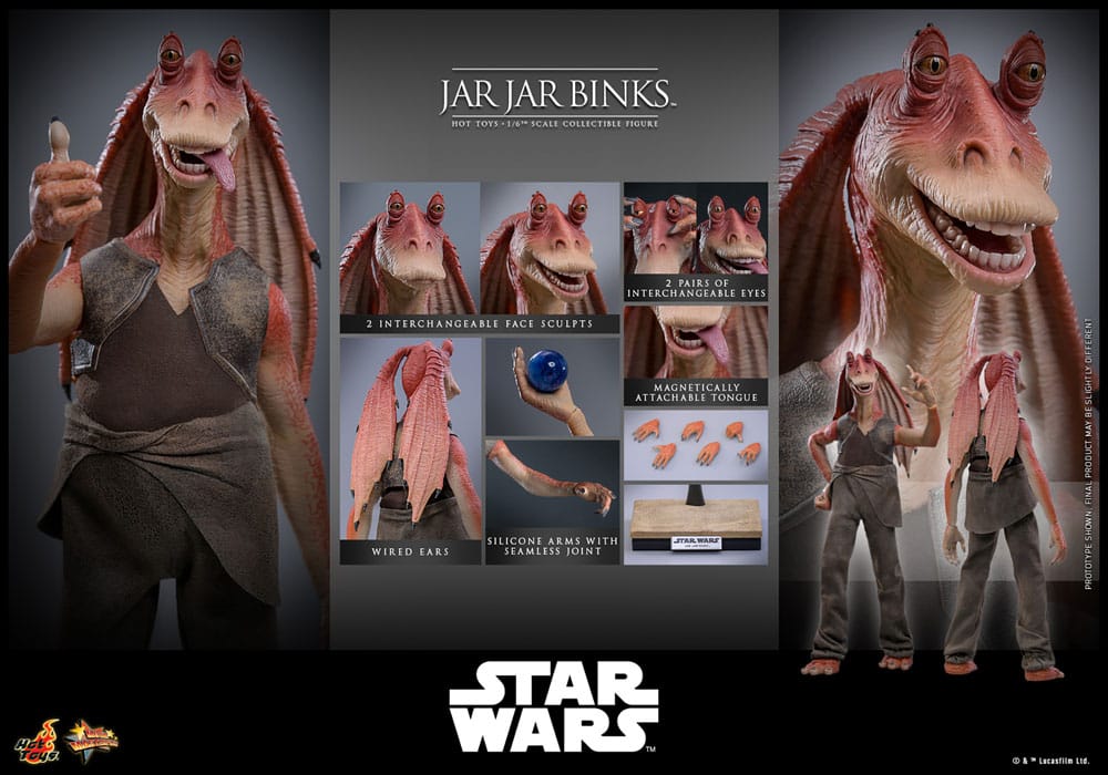 🔴PRE-ORDER Jar Jar Binks 1/6 Star Wars Figura