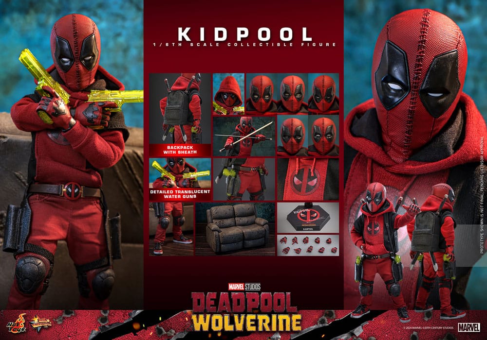 🔴PRE-ORDER Kidpool 1/6 Deadpool & Wolverine Movie Masterpiece Figura
