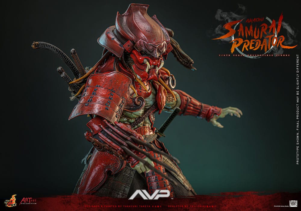 🔴PRE-ORDER Akaoni Samurai Predator 1/6 Alien vs. Predator Figura Artist Collection