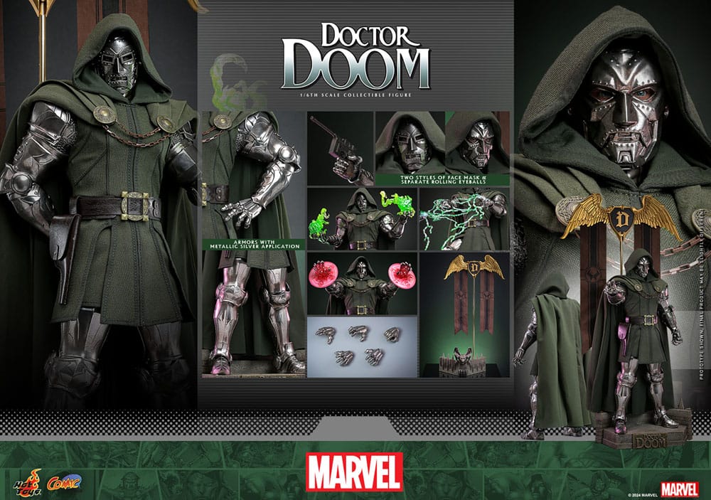 🔴PRE-ORDER Doctor Doom 1/6 Marvel Figura Comic Masterpiece