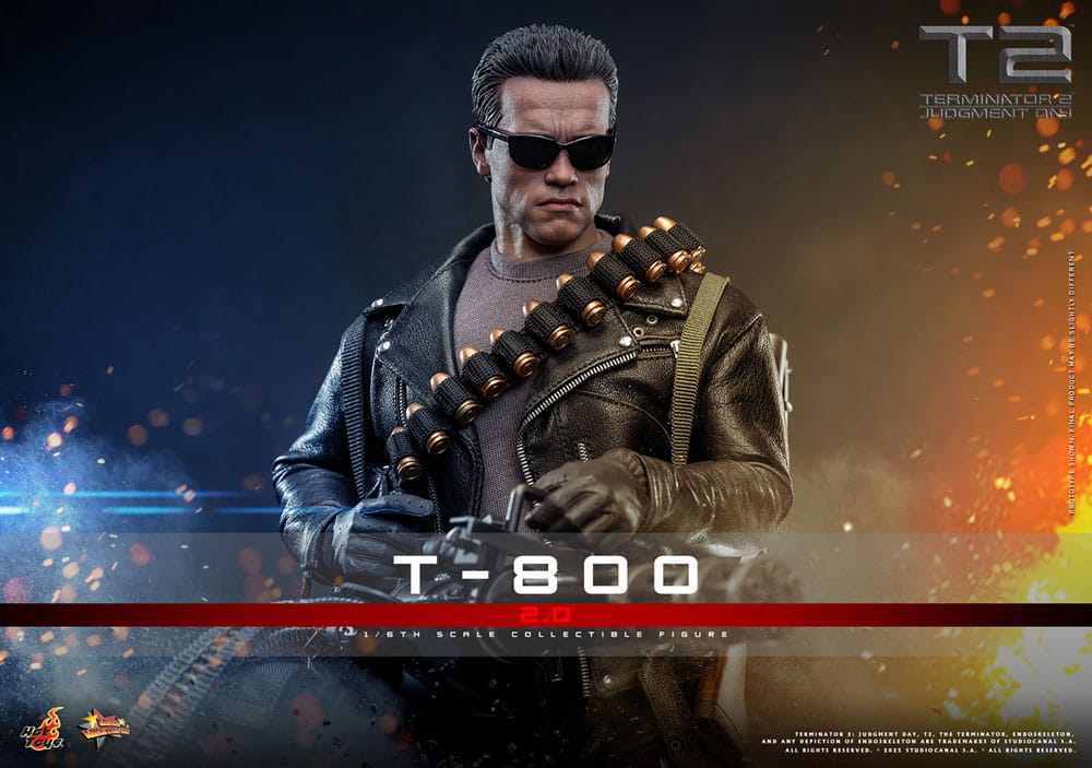 🔴PRE-ORDER T-800 Battle 2.0 1/6 Terminator 2 Figura Movie Masterpiece