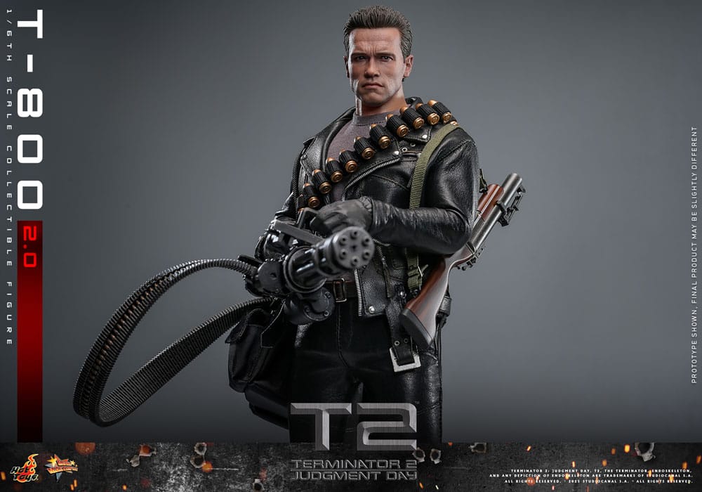 🔴PRE-ORDER T-800 Battle 2.0 1/6 Terminator 2 Figura Movie Masterpiece