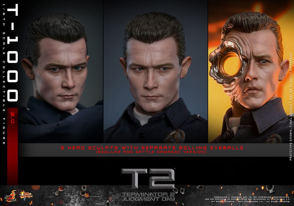 🔴PRE-ORDER T-1000 (2.0) 1/6 Terminator 2 Figura Movie Masterpiece