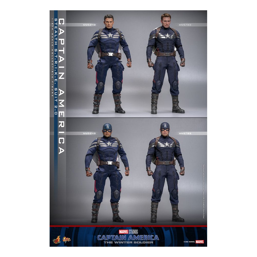 🔴PRE-ORDER Captain America (Stealth S.T.R.I.K.E. Suit) 2.0 1/6 Capitán América: el Soldado de Invierno Figura Movie Masterpiece