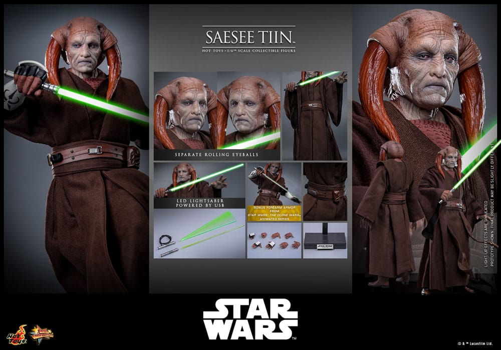 🔴PRE-ORDER Saesee Tiin 1/6 Star Wars: Episodio III - La venganza de los Sith Figura Movie Masterpiece
