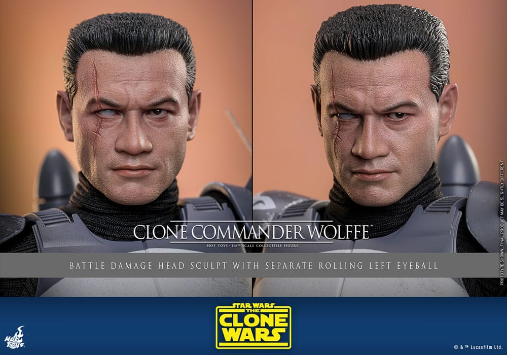 🔴PRE-ORDER Clone Commander Wolffe 1/6 Star Wars: The Clone Wars Figura