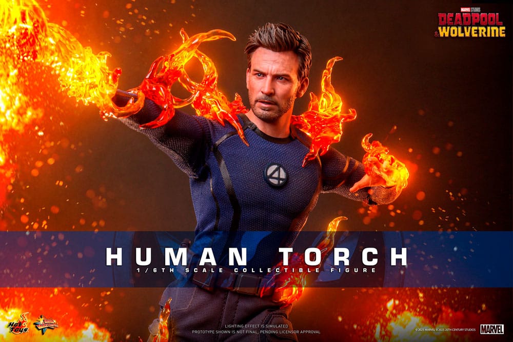 🔴PRE-ORDER Human Torch 1/6 Deadpool & Wolverine Movie Masterpiece Figura