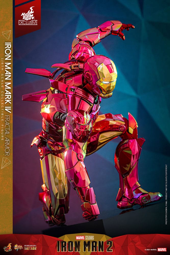 🔴PRE-ORDER Iron Man Mark VI (Fractal Armor) Hot Toys Exclusive 1/6 Iron Man Figura Movie Masterpiece Diecast