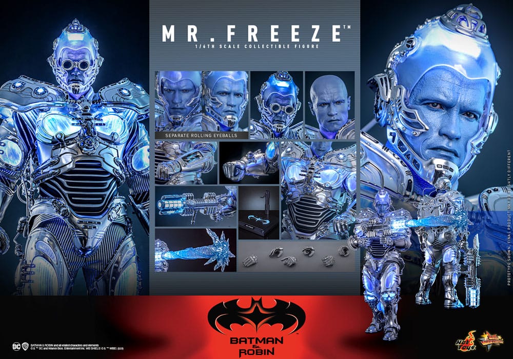 🔴PRE-ORDER Mr. Freeze 1/6 Batman y Robin Figura Movie Masterpiece